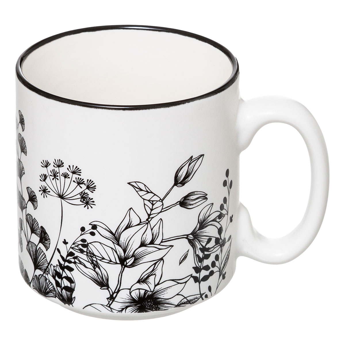 Κούπες 260Ml με Στάντ (Σετ 4Τμχ) S-D White Floral 176945A Home Είδη Σερβιρίσματος & Φλυτζάνια Καφέ Τσαγιού Spitishop