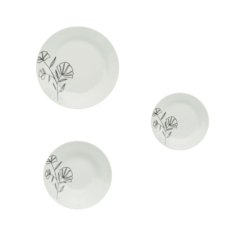 Σετ Πιάτα 18τμχ S-D Azalee 154917