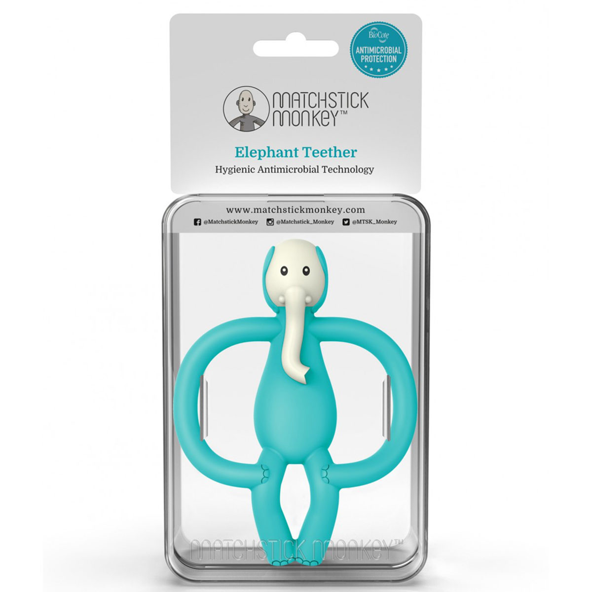 Μασητικό Matchstick Monkey Teether Elephant Home Βρεφικά Μασητικά για Μωρά - Οδοντοφυία Spitishop