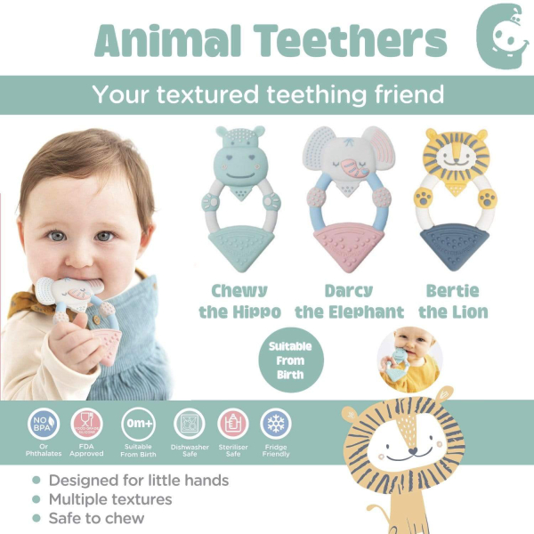 Μασητικό (6.5x11) Cheeky Chompers Chewy The Hippo