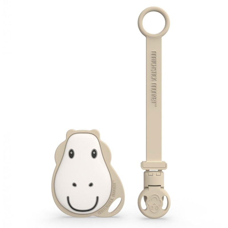 Μασητικό Με Κλιπ (Σετ) Matchstick Monkey Soother Clip  & Flat Monkey Teether Giraffe