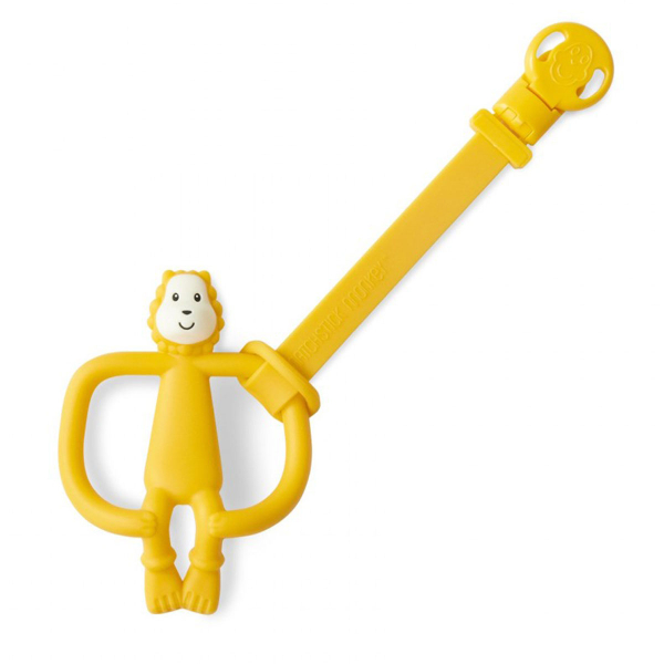 Κλιπ Πιπίλας/Μασητικού (Σετ 2τμχ) Matchstick Monkey Double Soother Clip Lion & Giraffe