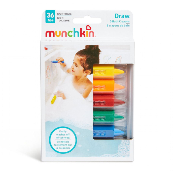 Παιχνίδια Μπάνιου - Μαρκαδόροι (Σετ 5τμχ) Munchkin Bath Crayons