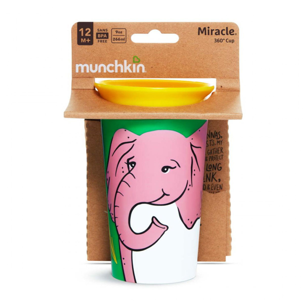 Ποτήρι Εκπαιδευτικό 266ml Munchkin Miracle Sippy Cup Elephant