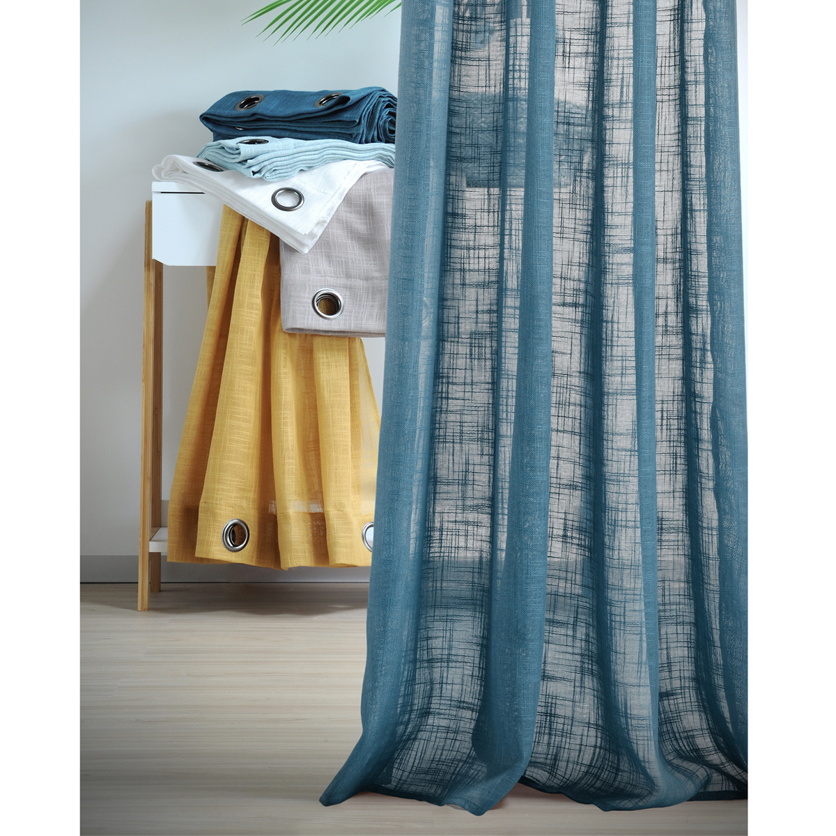 Κουρτίνα (135X260) με Τρουκς S-F Ontario Petrole R6A723008Vl Home Κουρτίνες Σαλονιού Spitishop