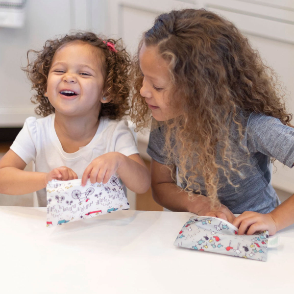 Σακουλάκια Φαγητού Επαναχρησιμοποιούμενα (Σετ 2τμχ 18x9) Bumkins Urban Bird