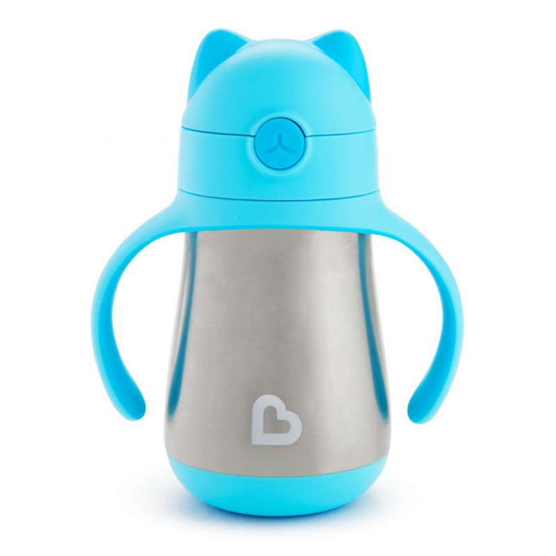 Παγούρι - Θερμός 237ml Με Καλαμάκι Munchkin Cool Cat Blue