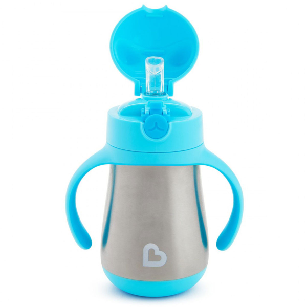 Παγούρι - Θερμός 237ml Με Καλαμάκι Munchkin Cool Cat Blue