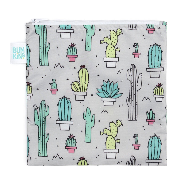 Σακουλάκι Φαγητού Επαναχρησιμοποιούμενο (18x18) Bumkins Cacti