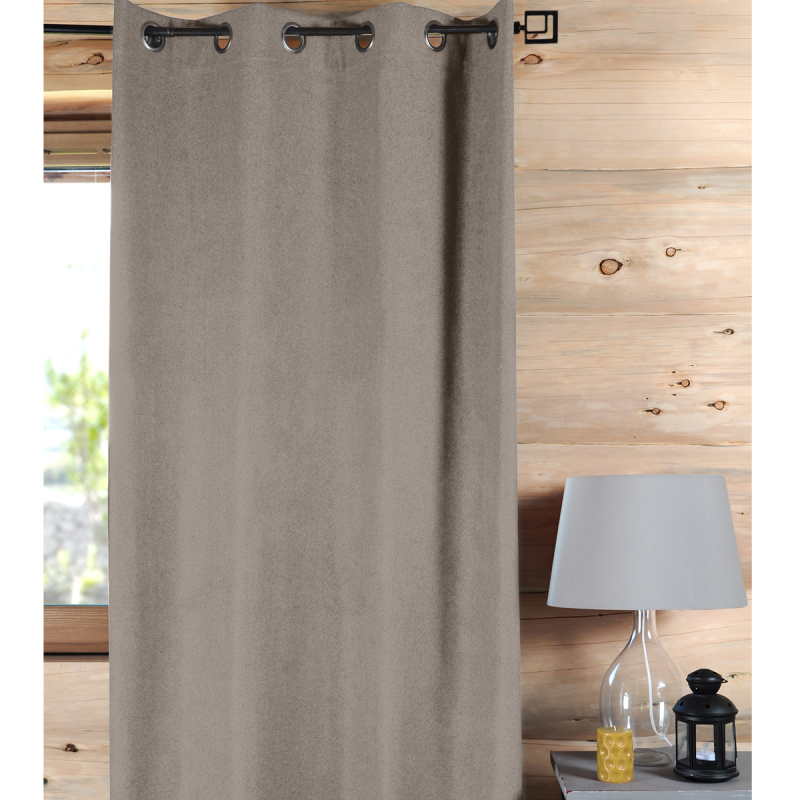 Κουρτίνα (135x260) Με Τρουκς S-F Alaga Taupe R65703014