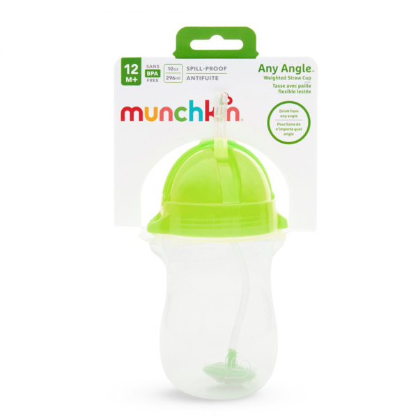 Ποτήρι Εκπαιδευτικό 296ml Με Καλαμάκι Munchkin Tip N Sip Tall Green