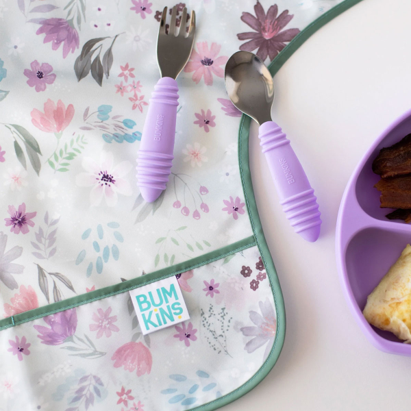 Σαλιάρα Με Μανίκια 6-24 Μηνών (35x33) Bumkins Floral