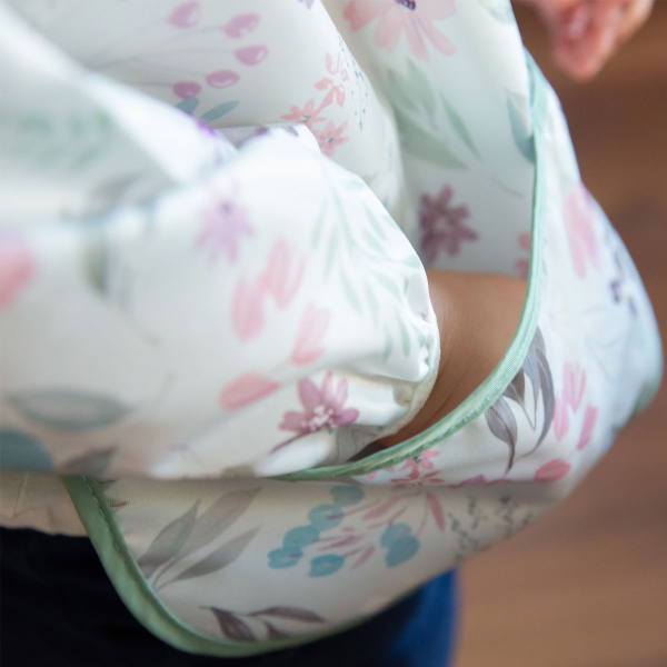 Σαλιάρα Με Μανίκια 6-24 Μηνών (35x33) Bumkins Floral