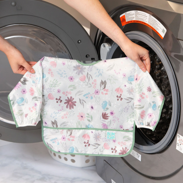 Σαλιάρα Με Μανίκια 6-24 Μηνών (35x33) Bumkins Floral