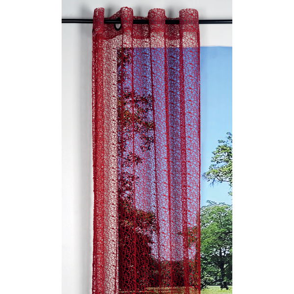Κουρτίνα Δίχτυ (140x250) Με Τρουκς S-F Spider Rouge R66505005VL