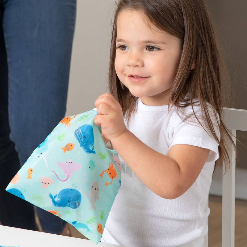 Σακουλάκι Φαγητού Επαναχρησιμοποιούμενο (18x18) Bumkins Ocean Life