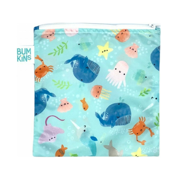 Σακουλάκι Φαγητού Επαναχρησιμοποιούμενο (18x18) Bumkins Ocean Life