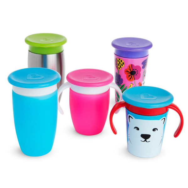 Προστατευτικά Καπάκια Για Ποτήρια (Σετ 4τμχ) Munchkin Miracle Cup Lids