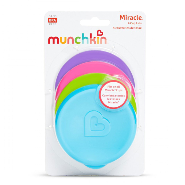 Προστατευτικά Καπάκια Για Ποτήρια (Σετ 4τμχ) Munchkin Miracle Cup Lids
