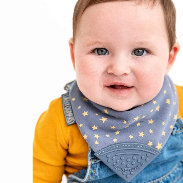 Σαλιάρα - Μπαντάνα Με Μασητικό 2-24 Μηνών Cheeky Chompers Stars