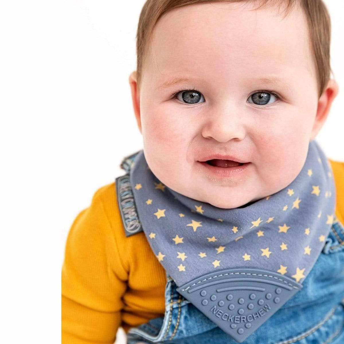 Σαλιάρα - Μπαντάνα Με Μασητικό 2-24 Μηνών Cheeky Chompers Stars φωτογραφία