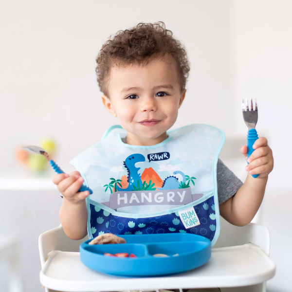 Σαλιάρες 6-24 Μηνών (Σετ 3τμχ) Bumkins Boy Dino