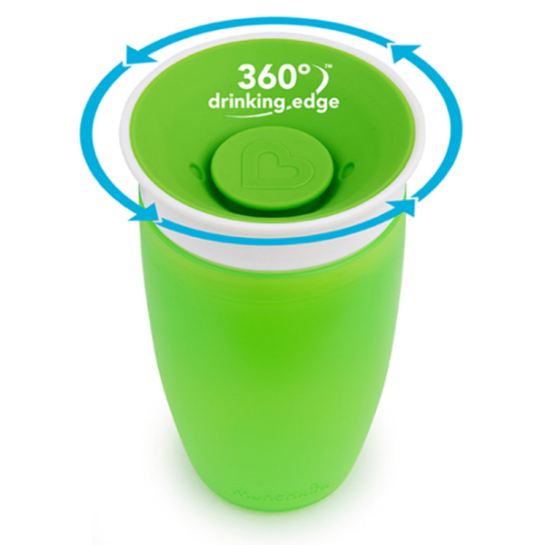 Ποτήρι Εκπαιδευτικό 296ml Munchkin Miracle Sippy Cup Green
