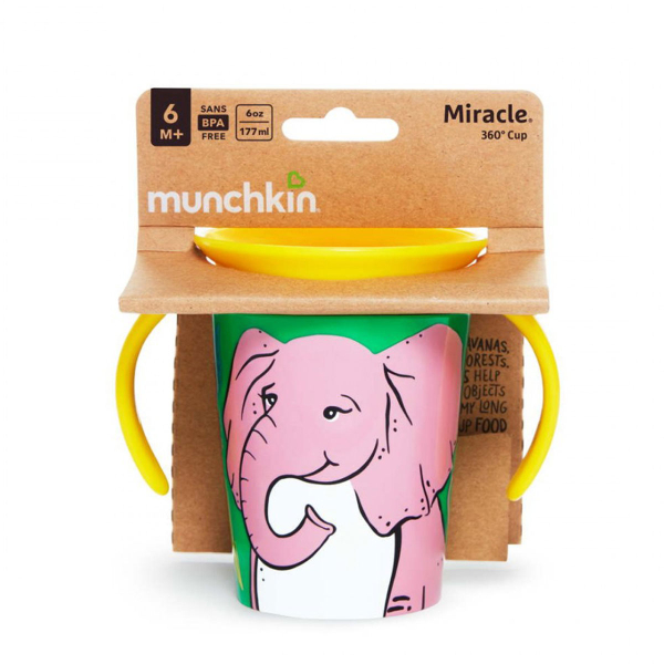 Ποτήρι Εκπαιδευτικό 177ml Munchkin Miracle Trainer Cup Elephant