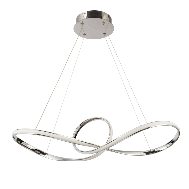 Φωτιστικό Οροφής LED Dimmable Homelighting Malbera 77-8126 Chrome