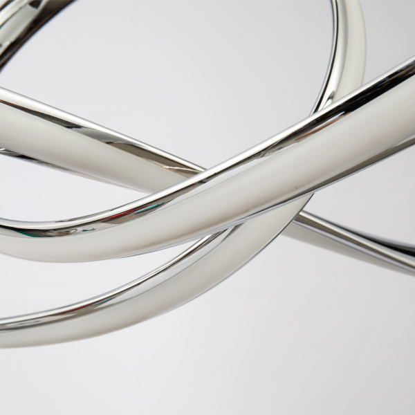 Φωτιστικό Οροφής LED Dimmable Homelighting Malbera 77-8126 Chrome