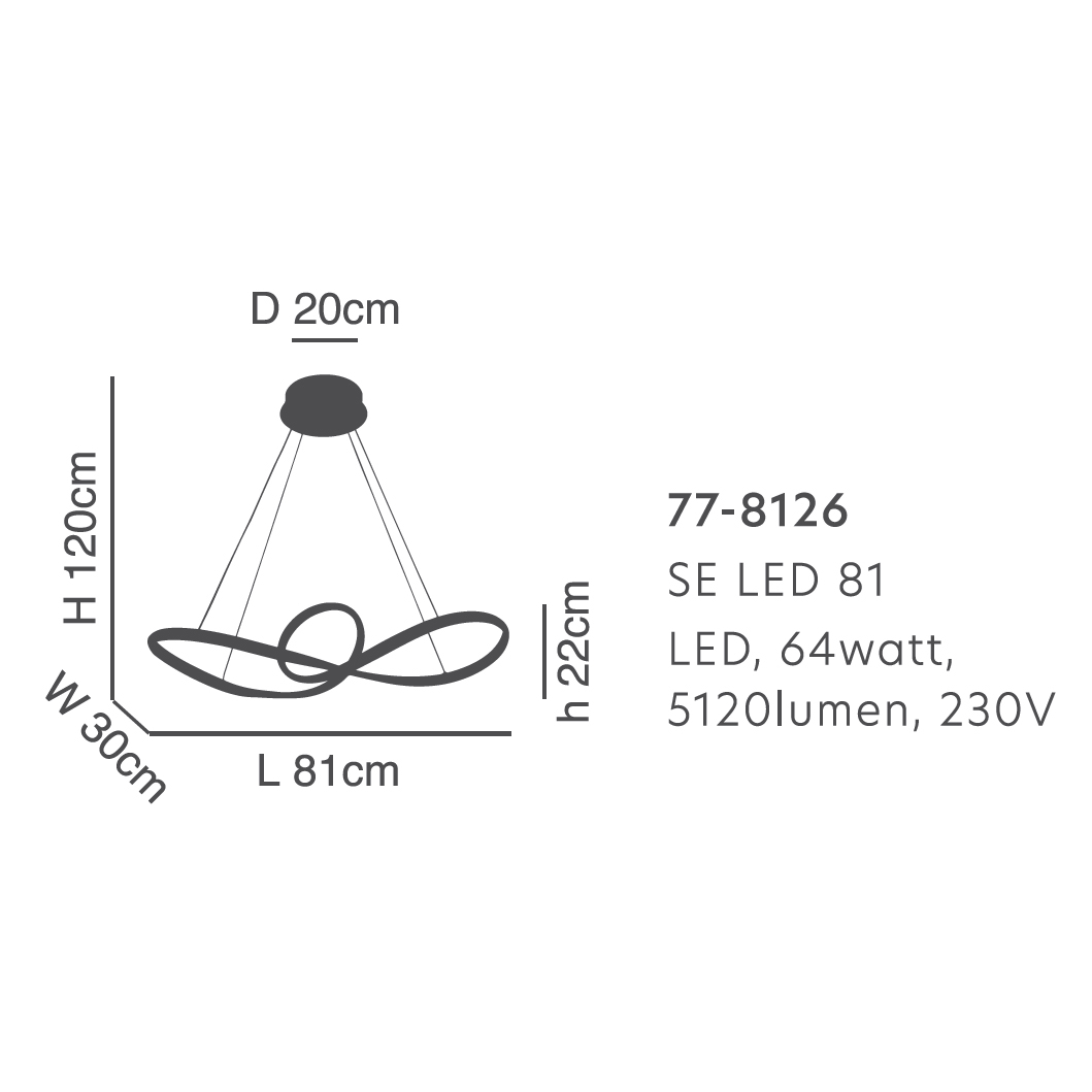 Φωτιστικό Οροφής Led Dimmable Homelighting Malbera 77-8126 Chrome Home Φωτιστικά Spitishop