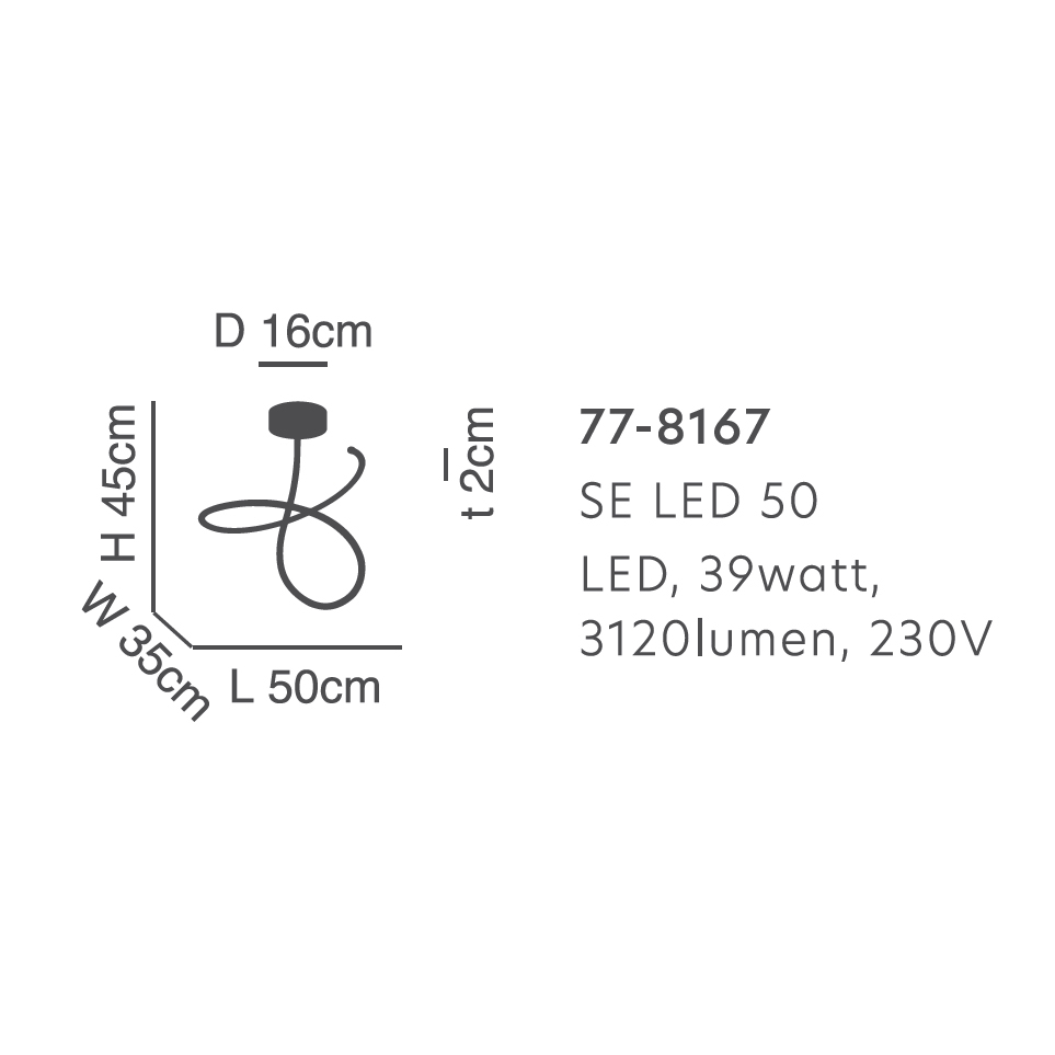 Φωτιστικό Οροφής Led Homelighting Krishna 77-8167 Black Home Φωτιστικά Spitishop