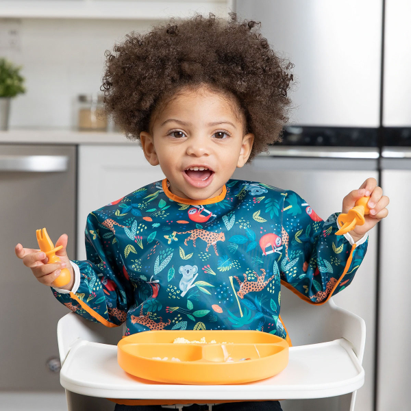 Σαλιάρα Με Μανίκια 6-24 Μηνών (35x33) Bumkins Jungle