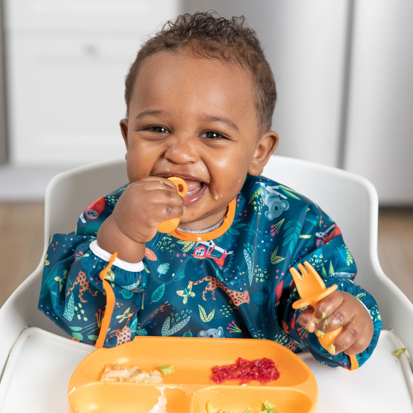 Σαλιάρα Με Μανίκια 6-24 Μηνών (35x33) Bumkins Jungle