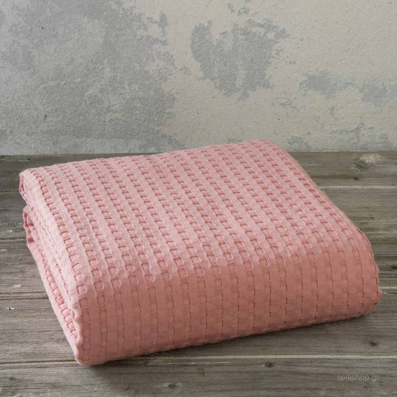 Κουβέρτα Πικέ King Size (240x260) Nima Bed Linen Habit Coral