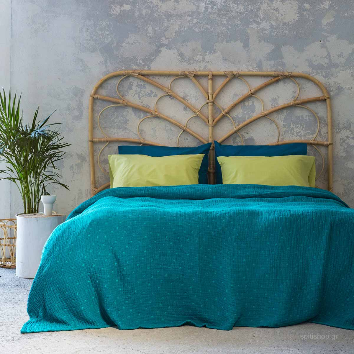 Κουβερτόριο Υπέρδιπλο (230×250) Nima Bed Linen Balmy Blue 171918