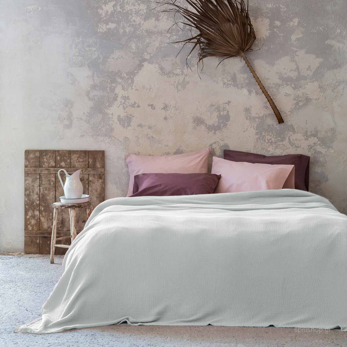 Κουβερτόριο Υπέρδιπλο (230×250) Nima Bed Linen Blando Light Grey