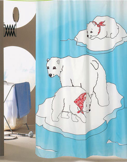 Κουρτίνα Μπάνιου (180×200) San Lorentzo Bears