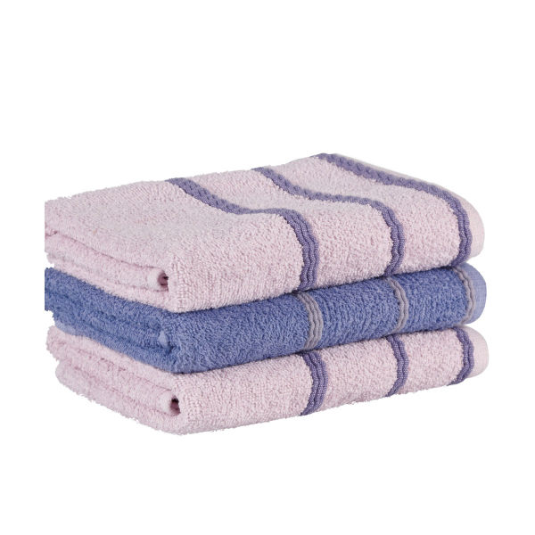 Πετσέτες Προσώπου (Σετ 3τμχ) Kentia Bath Zana 350 Lilac/Purple 360gsm