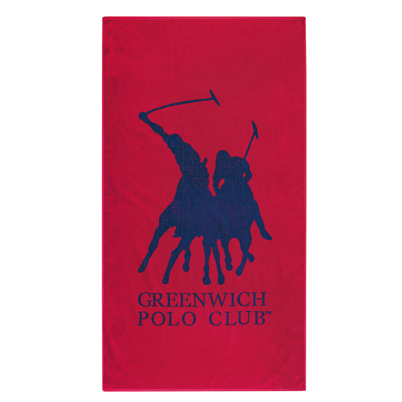 Πετσέτα Θαλάσσης (90x170) Greenwich Polo Club 3595 Red
