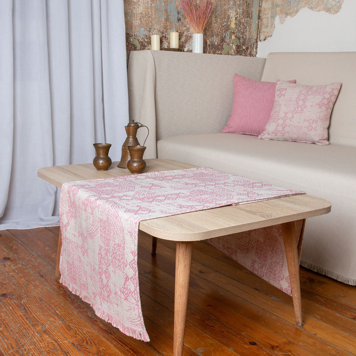 Τραβέρσα (45×180) Loom To Room Kira Pink