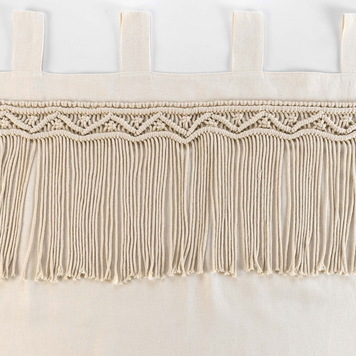 Κουρτίνα (140X240) με Τιράντες L-C Macrame Samaya 1609954 Home Κουρτίνες Σαλονιού Spitishop