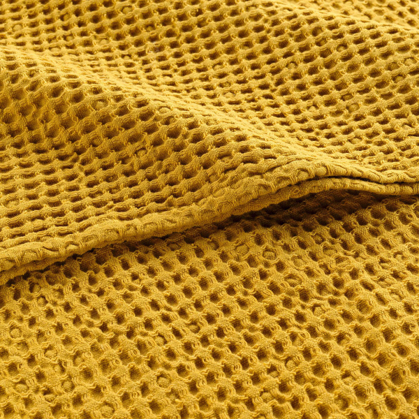 Κουβέρτα Καναπέ (125x150) L-C Gaufrette Jaune 1610059