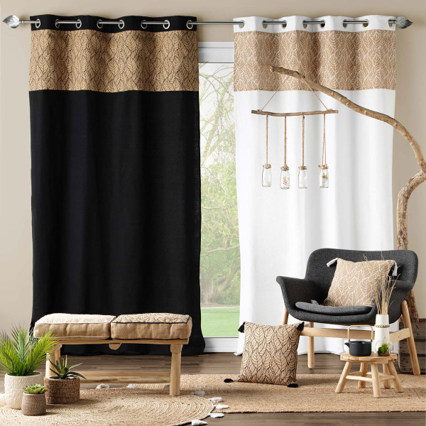 Κουρτίνα (140x240) Με Τρουκς L-C Kalinda Blanc 1609913