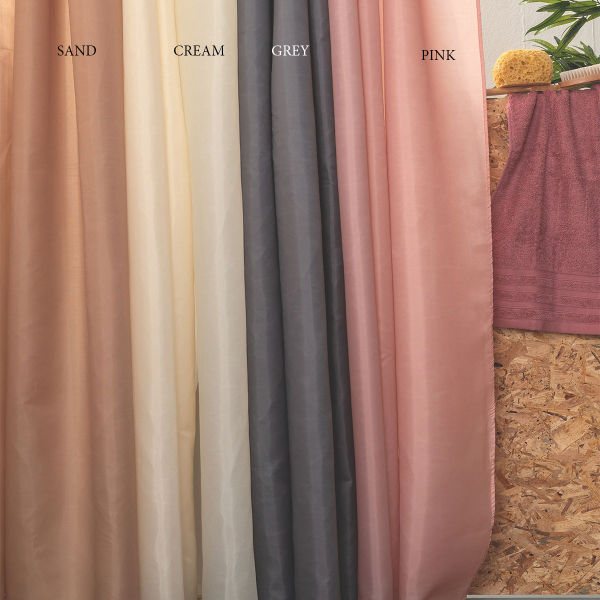 Κουρτίνα Μπάνιου (200x180) Με Κρίκους Palamaiki Simple