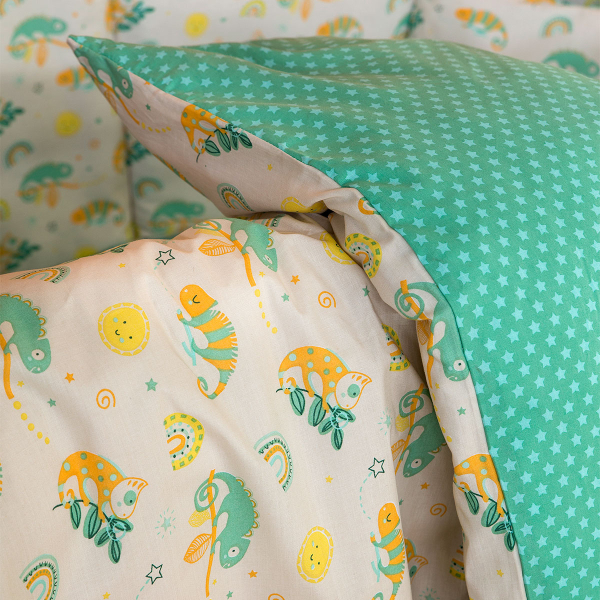 Κουβερλί Κούνιας (100x140) Nima Baby Cute Chameleon