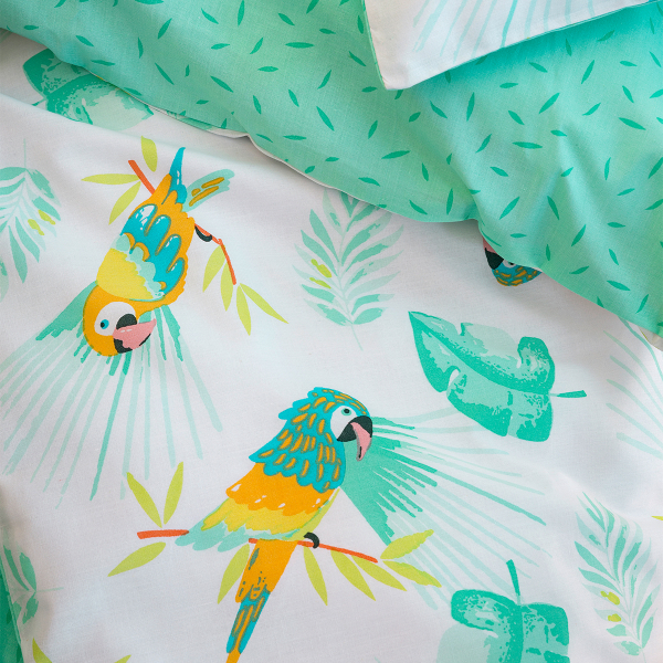Κουβερλί Κούνιας (100x140) 2 Όψεων Nima Baby Macaw