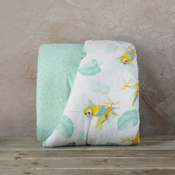 Κουβερλί Κούνιας (100x140) 2 Όψεων Nima Baby Macaw