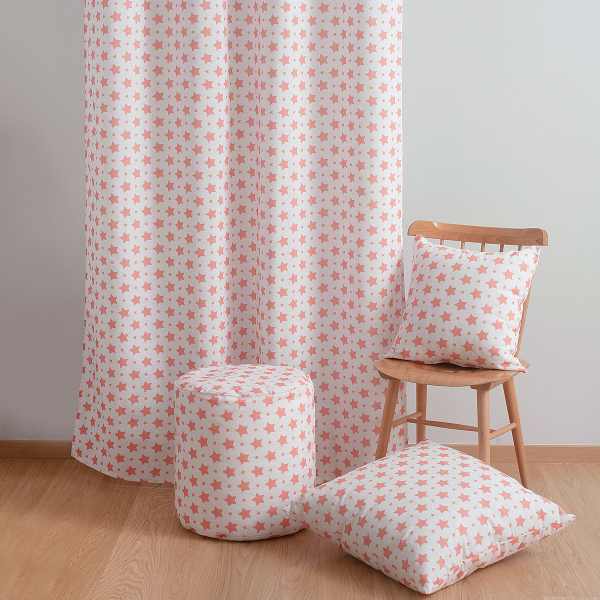 Πούφ (Φ40x45) Ravelia Rumba Pink