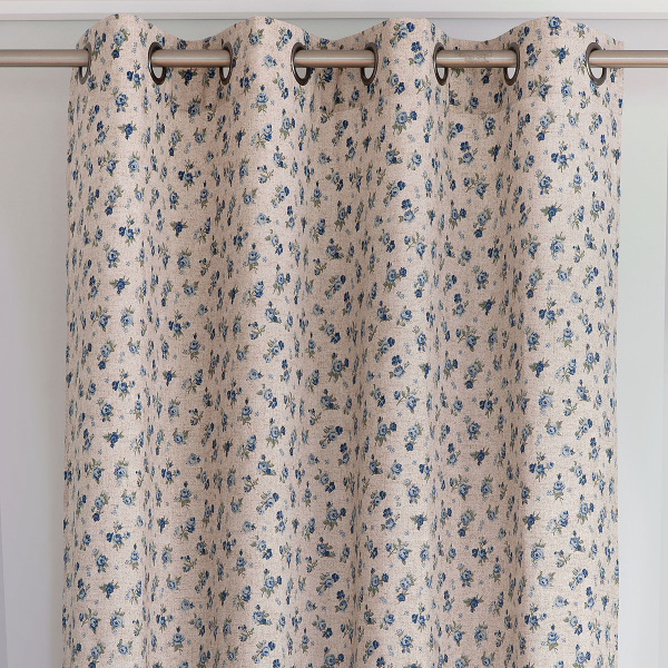 Κουρτίνα (140x260) Με Τρουκς Ravelia Serenade Blue